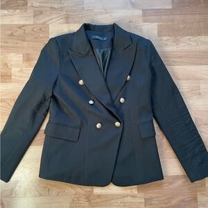 Lioness Black Blazer with Gold Buttons
